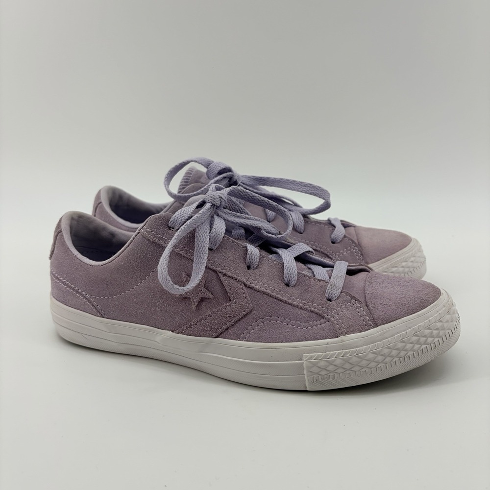 Converse Chuck Star Player Ox Purple White Suede Size 8 Womens‎